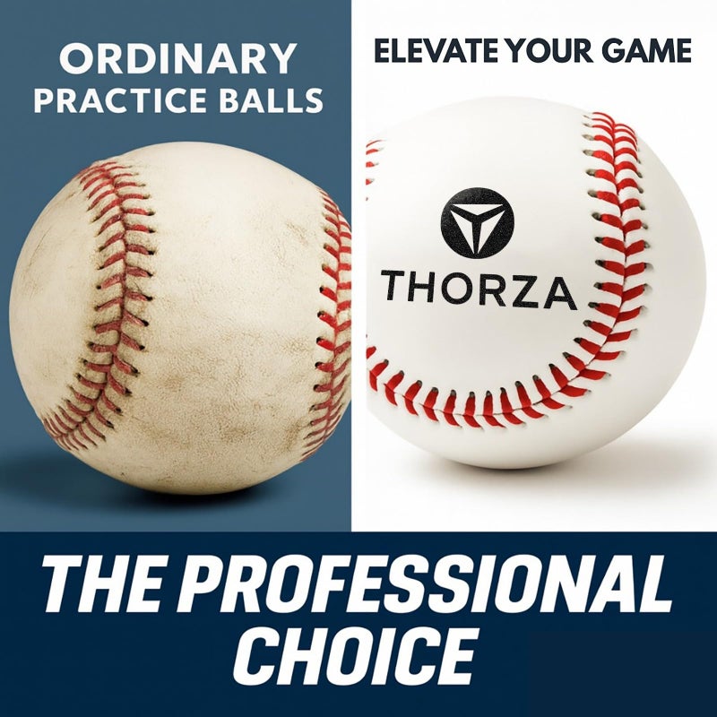 Thorza Weighted Baseballs for Pitching & Throwing Training - Velocity Building Balls for Hitting Practice & Strength Development - Youth to Pro, (3, 4, 6 Oz.) - Set of 3 - Image 5